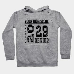 High School Senior 2029 Class of 2029 Graduate College Hoodie